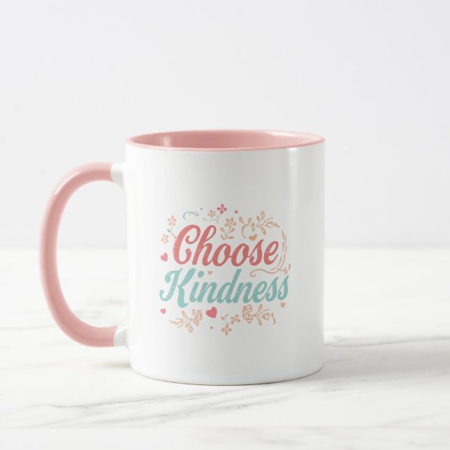 Süße Freundlichkeit zählt Typografie Tasse (Links)