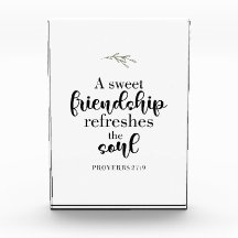 Süße Freundschaft Bibelvers Handlettering Zitat