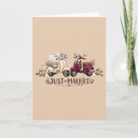 Süße Frisch Vermählte Roller Hochzeitsgeschenk