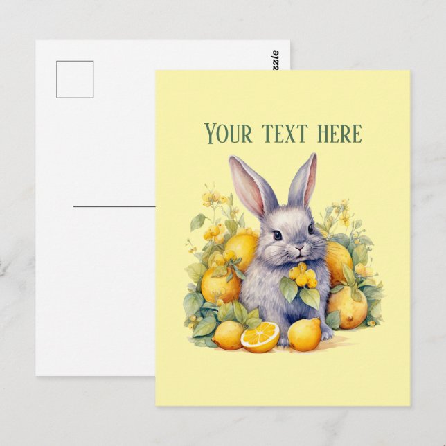 Süße frische Zitrone anpassbar  Postkarte (Vorne/Hinten)