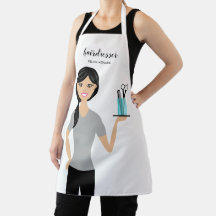 Süße Friseurin Frau Illustration Friseur Stilistin