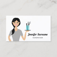 Süße Friseurin Frau Illustration Friseur Stilistin
