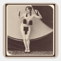 Süße, frivole Flapper-Girl aus den 1920er Jahren