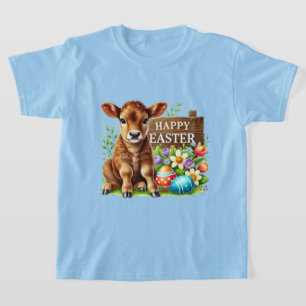 Süße Frohe Ostern Unisex-Kinderkuh  T-Shirt
