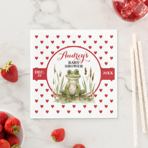 Süße Frosch-Baby-Party oder Geburtstag Serviette