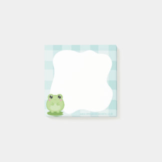 Süße Frosch-Notizzettel, grüne Post-it-Notizen Post-it Klebezettel