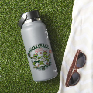 Süße Frosch-Partner im Dink-lustigen Sportdesign Aufkleber
