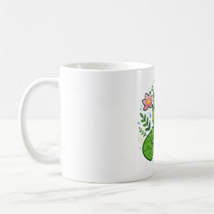 Süße Frosch-Seerose Lotus Kawaii Tier Kaffeetasse