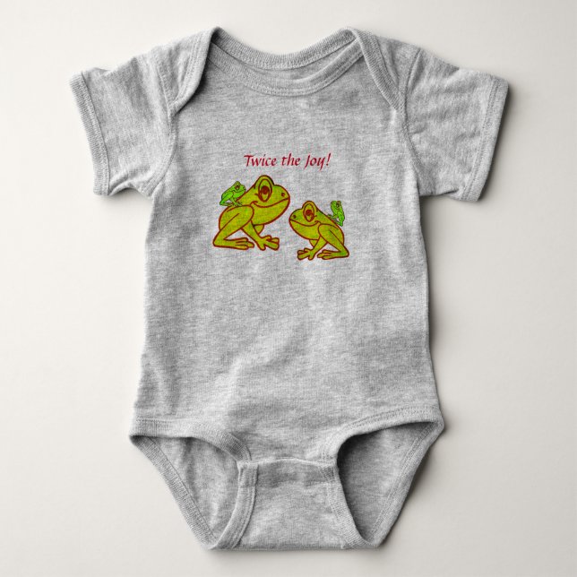 Süße Frösche Baby Strampler (Vorderseite)