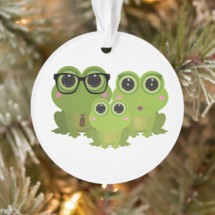 Süße Froschfamilie Ornament