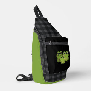 Süße Froschfamilien-Illustration – Mama Papa Baby  Crossbody Bag