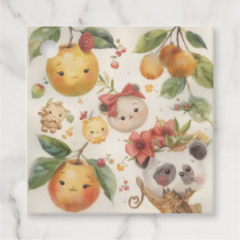 Süße Früchte Favor Tags Geschenkanhänger