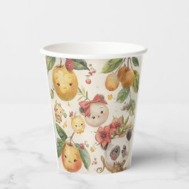Süße Fruchtschale Papiertasse Pappbecher