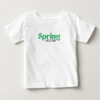 Süße Frühling-Typografie Baby T-Shirt | Saisonales