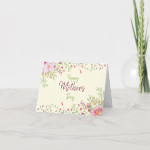 Süße Frühlingsblumen zum Muttertag Karte
