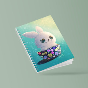 Süße Frühlingswildtiere Guardian: Bunny in Bloom Notizblock