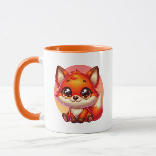 Süße Fuchs-Fans fügen Monogramm hinzu Tasse