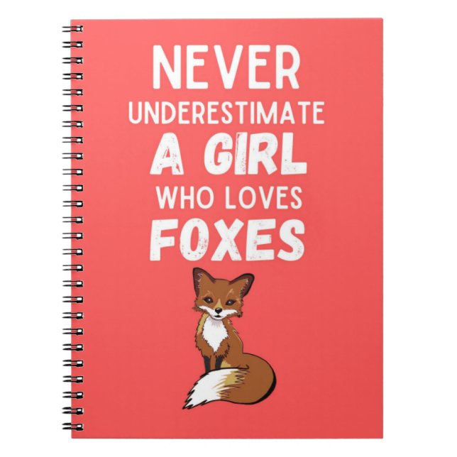 Süße Fuchs-Geschenke für Baby-Mädchen für Kinder M Notizblock (Vorderseite)