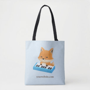 Süße Fuchs spielt auf dem Klaviertastatur-Tote