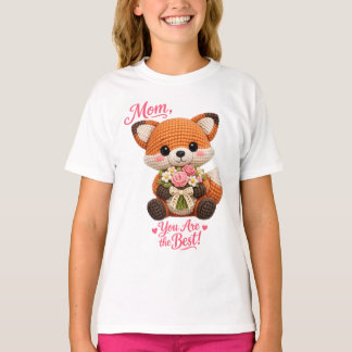 Süße Fuchsmama, du bist die Beste zum Muttertag T-Shirt