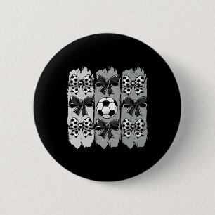 Süße Fußball-Coquette-Bogen-Fußball-Byll-Fußball-M Button
