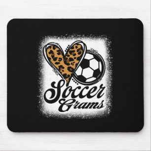 Süße Fußball-Grams Leoparden-Herz  Mousepad