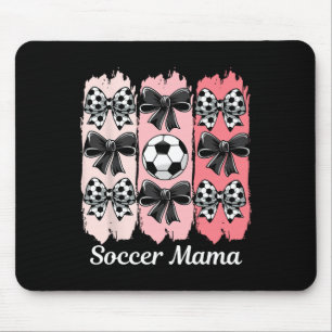 Süße Fußball-Mama Coquette-Bogen Fußball-Mama Fußb Mousepad
