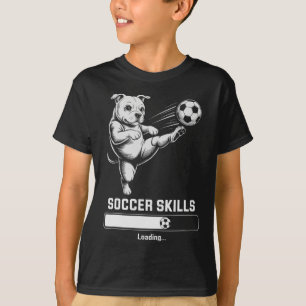 Süße Fußball-Mops-Fähigkeiten Laden Hund Punkte St T-Shirt