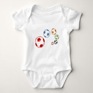Süße Fußball-Sammlung Baby Strampler