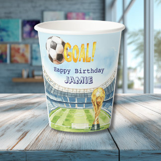 Süße Fußball-Weltmeisterschaft Kindergeburtstag-Pa Pappbecher