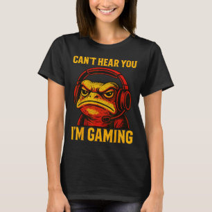 Süße Gaming-Gamer-Kann-Frosch-Sie-hören-Video T-Shirt