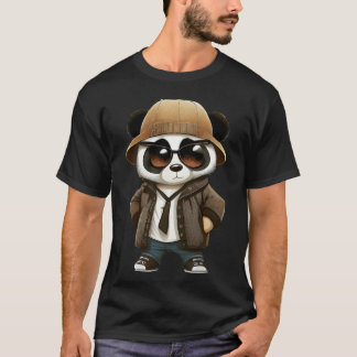 Süße Gangster-Comic-Panda trägt Freunde T-Shirt