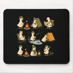 Süße Gans Camping lustige Outdoor-Freunde Camping Mousepad