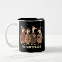 Süße Gans Frostige Jahreszeit Winter Gemütlicher H