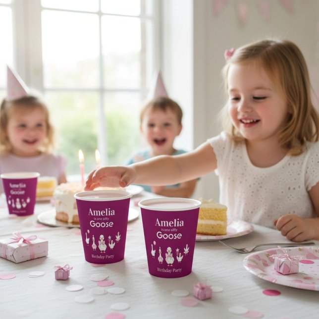 Süße Gans Geburtstags-Party-Papierbecher Pappbecher (Von Creator hochgeladen)