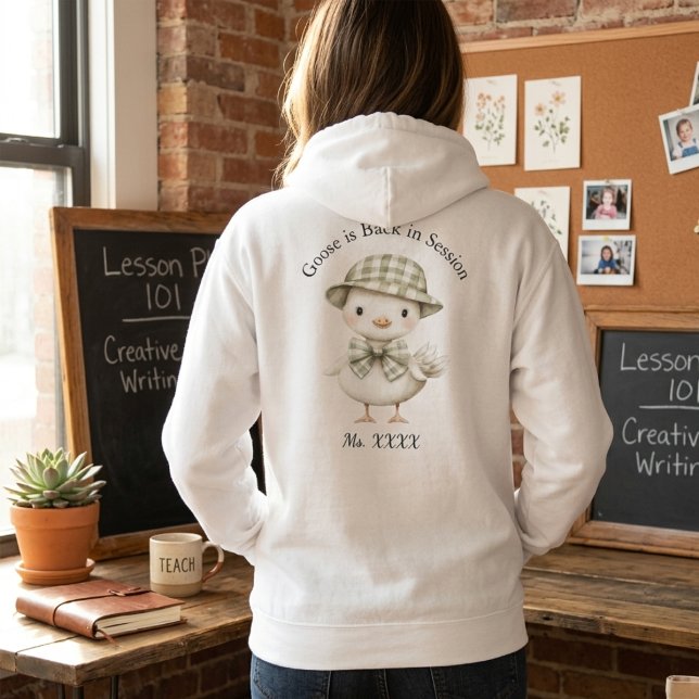 Süße Gans personalisierte Lehrer Hoodie (Von Creator hochgeladen)