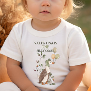 Süße Gans Vintage 1. erster Geburtstag  Baby T-shirt