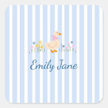 Süße Gans Wildblumen-Baby Shower-Taufe