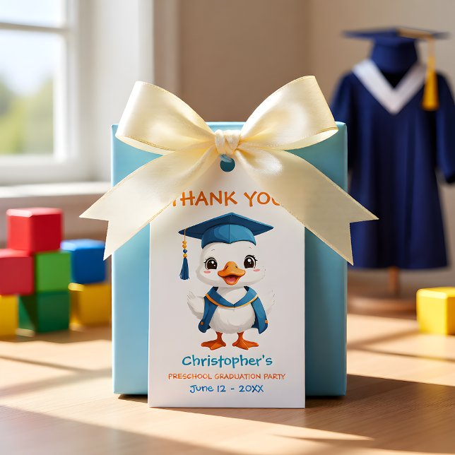 Süße Gänse-Vorschulabschluss Geschenkanhänger (Von Creator hochgeladen)