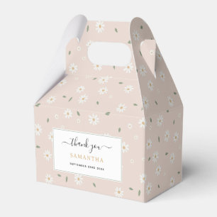 Süße Gänseblümchen-Blüten & Grünzeug Geschenkschachtel