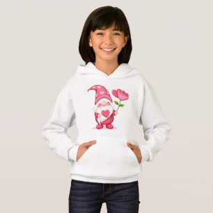 Süße-Garten-Gnom-Mädchen-Kapuzenjacke - Whimsical Hoodie