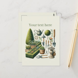 Süße Gartenliebhaber anpassbar  Postkarte