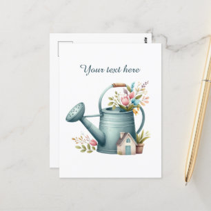 Süße Gartenliebhaber individuell anpassbar  Postkarte
