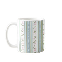 Süße Gartenstreifen-Blumen-Kaffeetasse