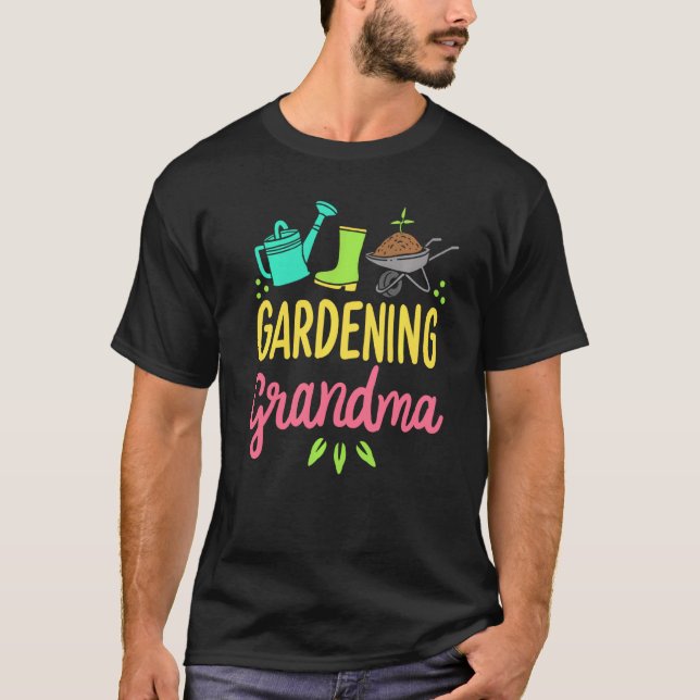 Süße Gärtner-Oma Gemüsegarten Gärtner T-Shirt (Vorderseite)