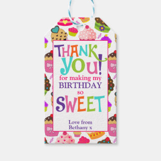 Süße Geburtstags-Dankeschön-Party-Geschenk-Tags Geschenkanhänger