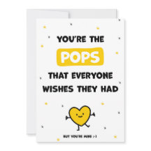 Süße Geburtstagskarten für Pops von Tochter oder S