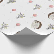 Süße Geburtstagsverpackung mit Igel-Motiv