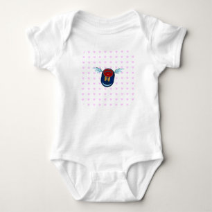 Süße geflügelte Schuh-Cartoon Baby Strampler