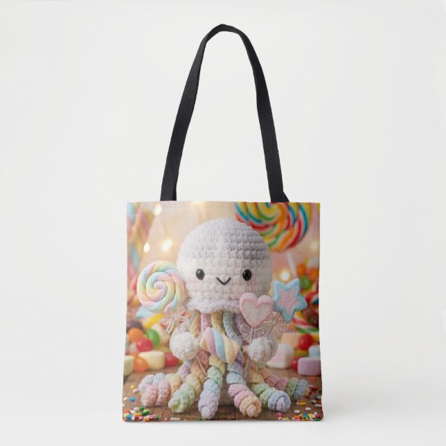 Süße gehäkeltete Oktopus-Candy-Land-Ästhetik  (Vorderseite)